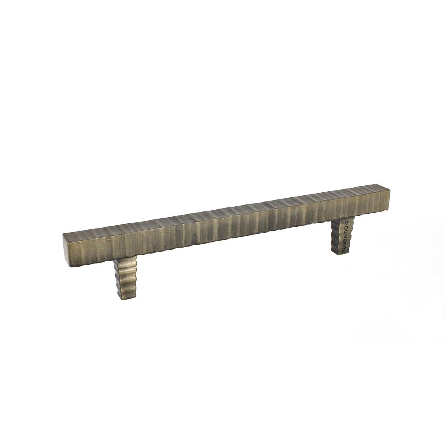 DuVerre DVFC317-AB Forged 3 Square Bar Pull 6 1/4 Inch (c-c) - Antique Brass
